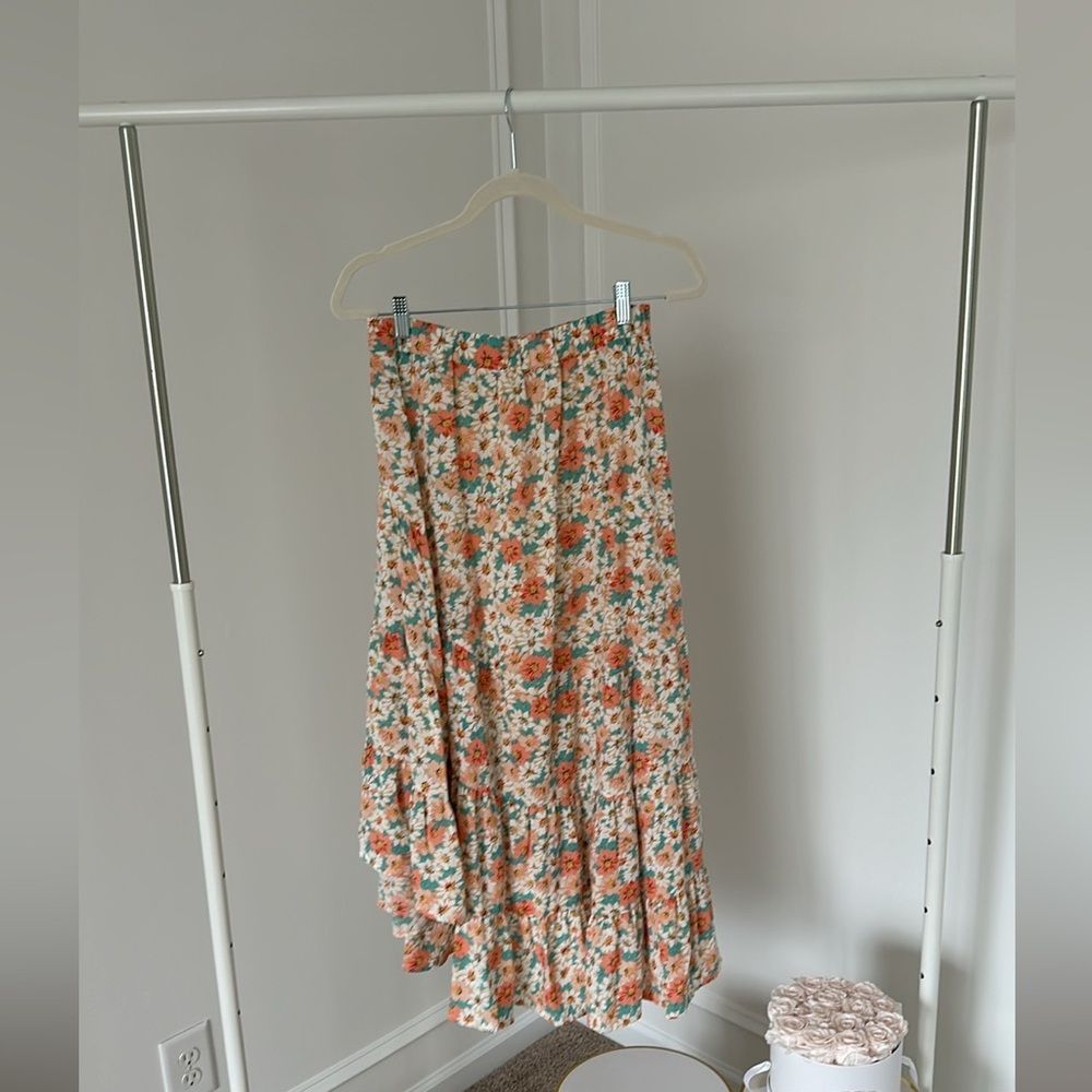 Floral Midi Skirt